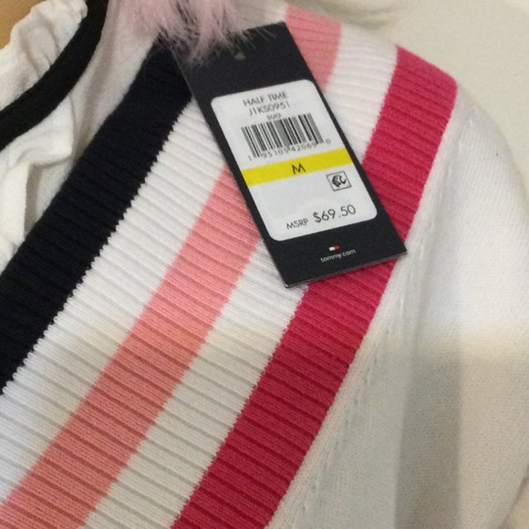 TOMMY HILFIGER SLOUCHY IVY LEAGUE SWEATER MEDIUM - Picture 2 of 10